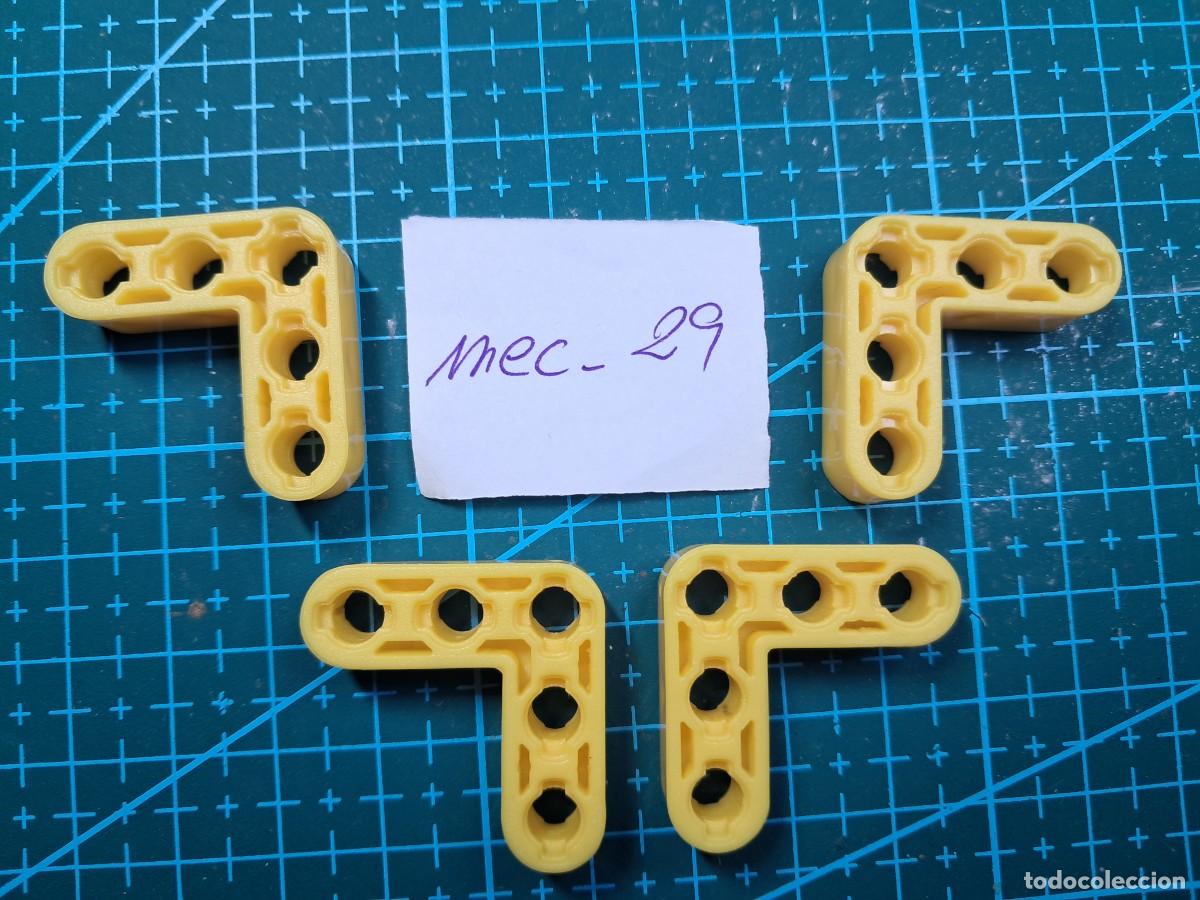 Ricambi e pezzi: 6 &aacute;ngulos 90&ordm; de 5 agujeros pl&aacute;stico amarillo - Clementoni - Laboratorio de mec&aacute;nica