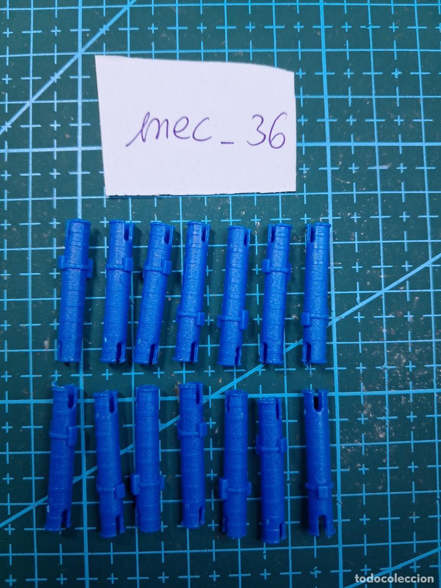 Pi&egrave;ces d&eacute;tach&eacute;es et composants: 14 Bulones o clavos de uni&oacute;n pl&aacute;stico azul (27 mm) - Clementoni - Laboratorio de mec&aacute;nica