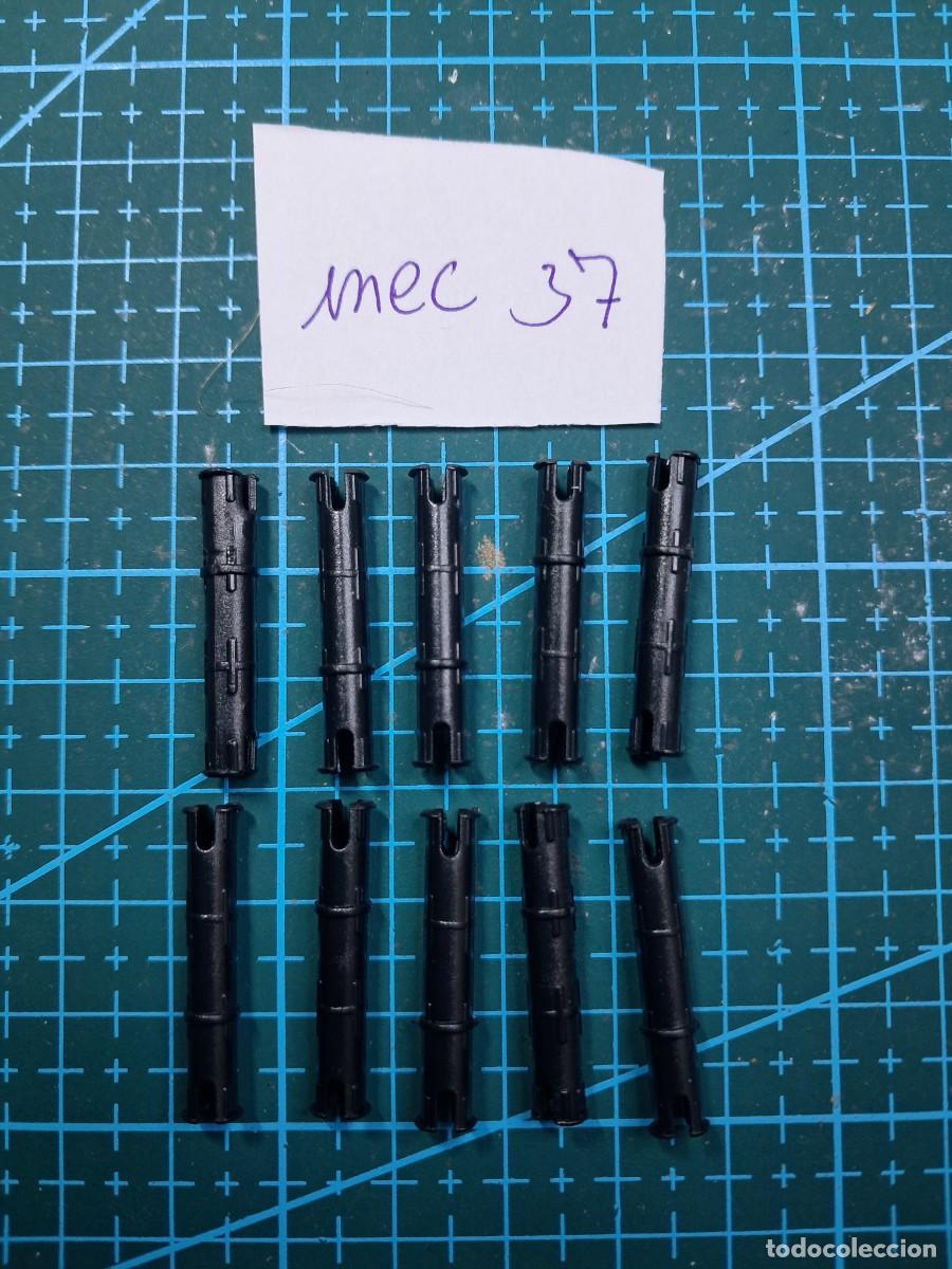 Pi&egrave;ces d&eacute;tach&eacute;es et composants: 10 Bulones o clavos de uni&oacute;n pl&aacute;stico negro (27 mm) - Clementoni - Laboratorio de mec&aacute;nica