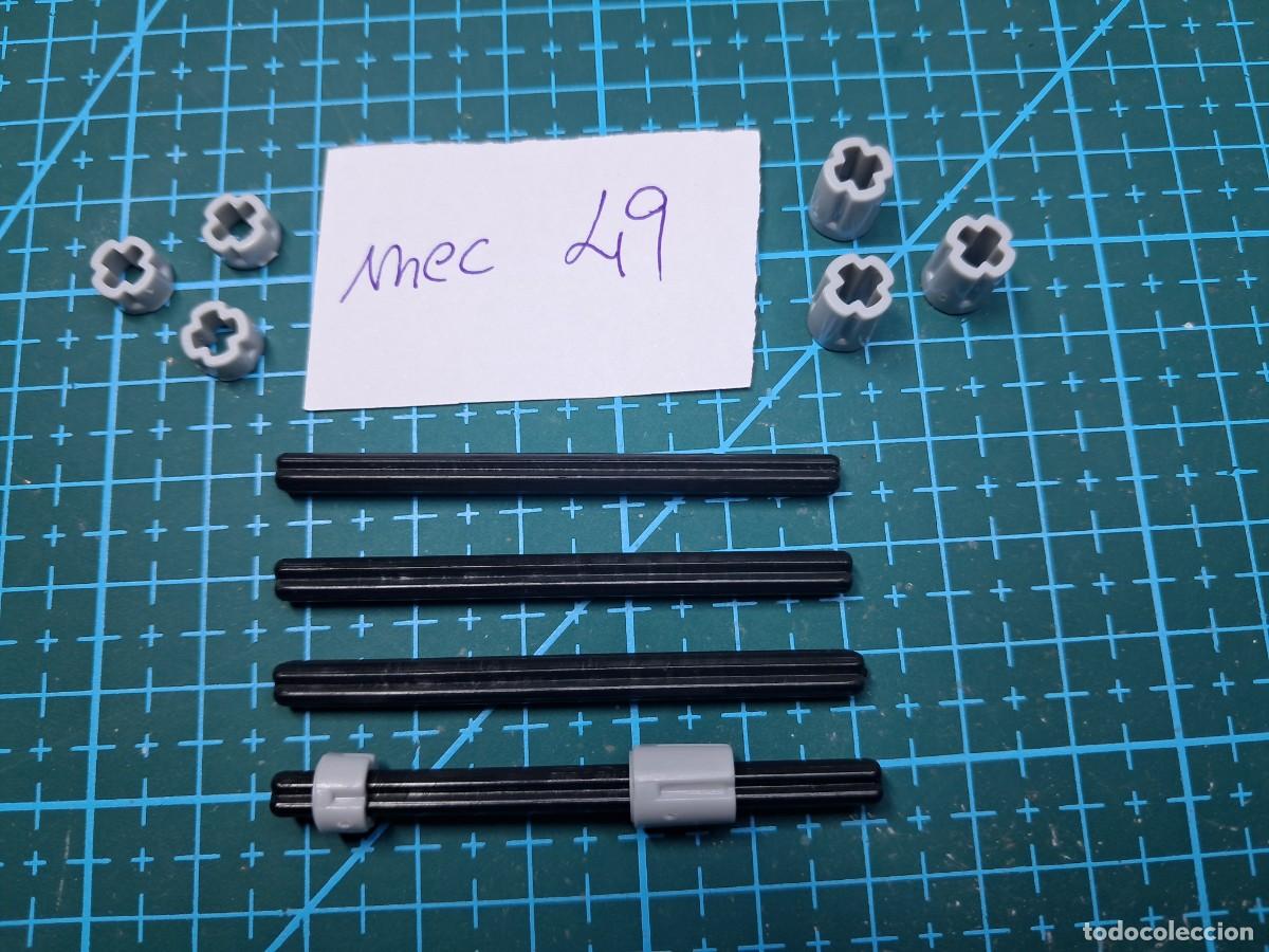 Pi&egrave;ces d&eacute;tach&eacute;es et composants: 4 ejes transmisi&oacute;n (52 mm) + 8 encajes de eje - Clementoni - Laboratorio de mec&aacute;nica