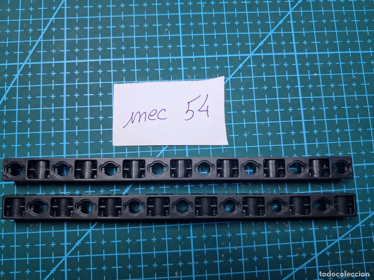 Pi&egrave;ces d&eacute;tach&eacute;es et composants: 2 barras perforadas de 15 agujeros pl&aacute;stico negro (135 mm) - Clementoni - Laboratorio de mec&aacute;nica