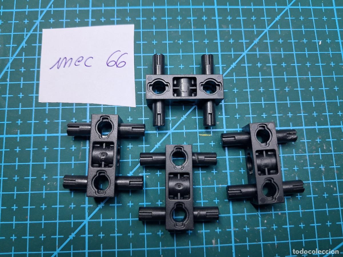Repuestos y piezas: 2 barras perf. 3 agujeros + 4 bulones pl&aacute;stico negro (27 mm) - Clementoni - Laboratorio de mec&aacute;nica