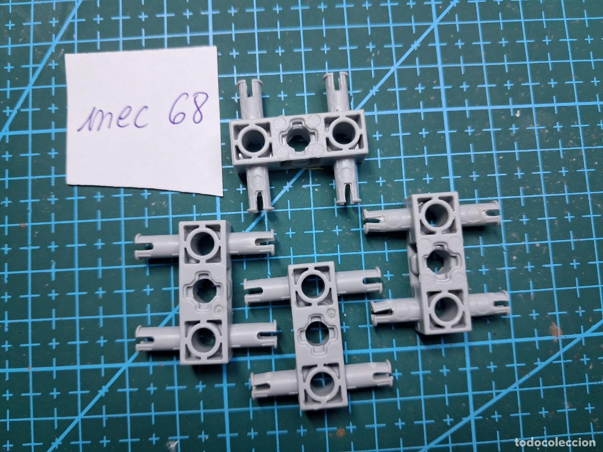 Repuestos y piezas: 2 barras perf. 3 agujeros + 4 bulones pl&aacute;stico gris (27 mm) - Clementoni - Laboratorio de mec&aacute;nica