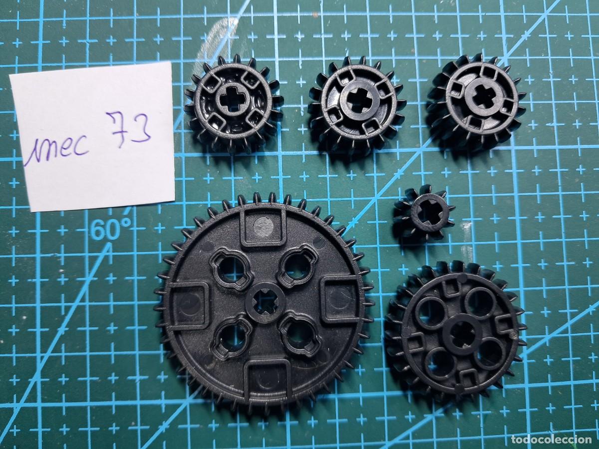 Repuestos y piezas: 6 Ruedas dentadas o engranajes varias medidas pl&aacute;stico - Clementoni - Laboratorio de mec&aacute;nica