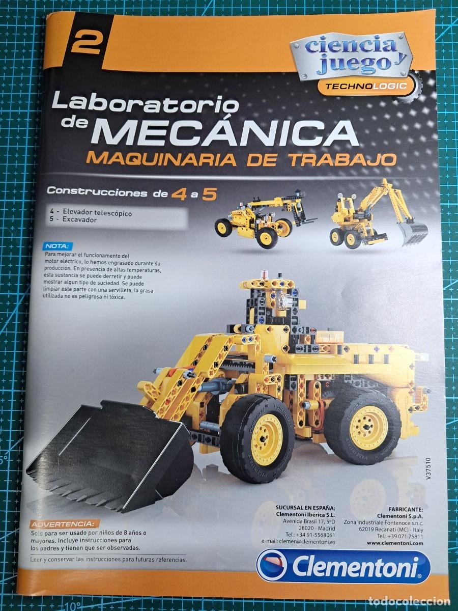 Repuestos y piezas: Libro 2 instruciones montaje de 2 m&aacute;qinas (64 pag.) - Clementoni - Laboratorio de mec&aacute;nica
