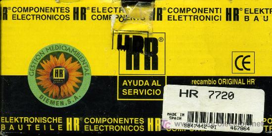 Radios antiguas: TRANSFORMADOR MAT HR - 7720 - Foto 1