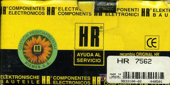 Radios antiguas: TRANSFORMADOR MAT HR - 7562 - Foto 1