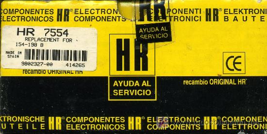 Radios antiguas: TRANSFORMADOR MAT HR - 7554 - Foto 1