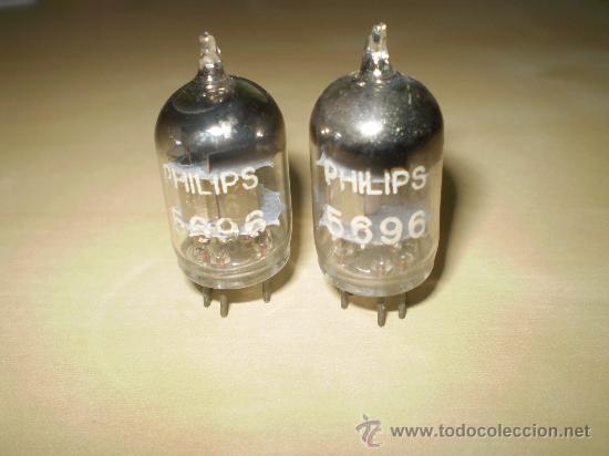 Radios antiguas: 2 Valvulas Philips 5696 - Foto 1