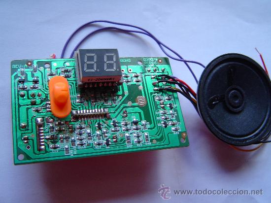 Radios antiguas: CIRCUITO IMPRESO CON DISPLAY, ALTAVOZ Y COMPONENTES - Foto 2