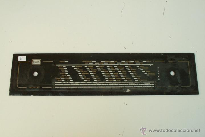Radios antiguas: CRISTAL DE DIAL. 48 X 11 CM. Ref. 30 - Foto 1