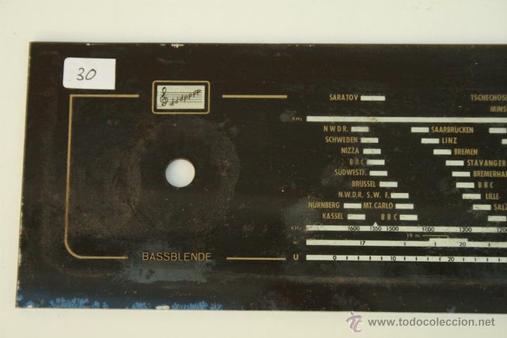 Radios antiguas: CRISTAL DE DIAL. 48 X 11 CM. Ref. 30 - Foto 2