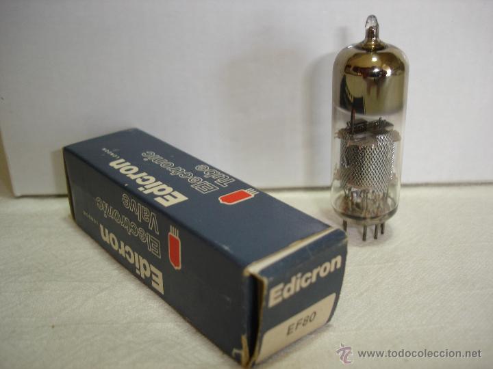 Radios antiguas: VALVULA EF80 EDICRON - Foto 1