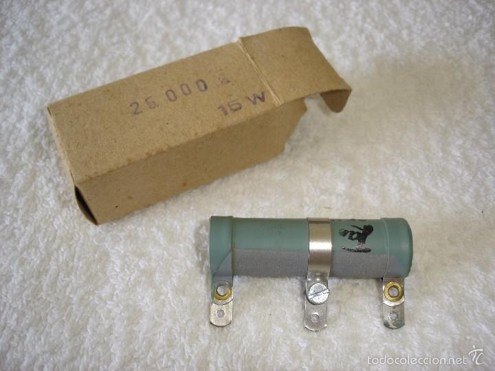 Radios antiguas: RESISTENCIA BOBINADA 25K/15W. - Foto 1