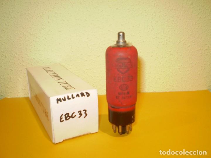 Radios antiguas: VALVULA EBC33-MULLARD- TESTADA. - Foto 1