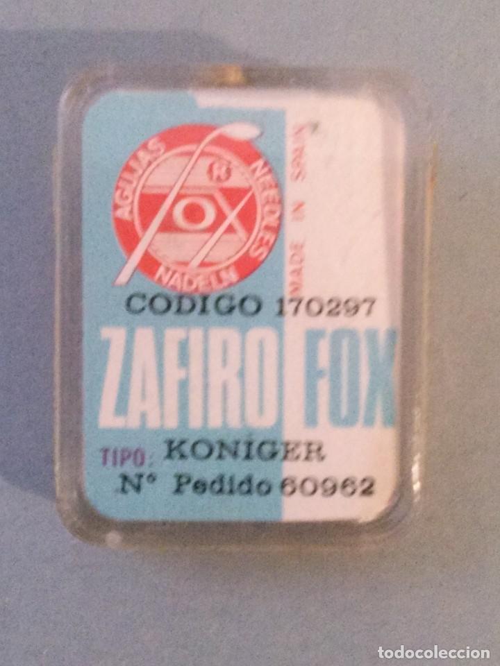 Radios antiguas: Aguja tocadiscos ZAFIRO FOX - Foto 3