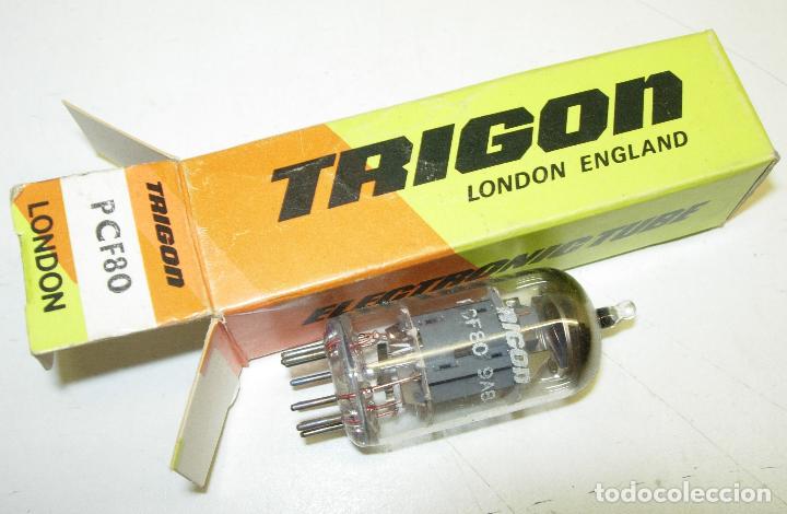 Radios antiguas: V&aacute;lvula PCF80, TRIGON - Foto 1