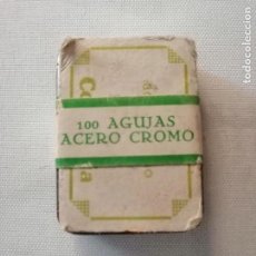 Radios antiguas: CAJA CON 100 AGUJAS ACERO CROMO SIN ABRIR .COLUMBIA.