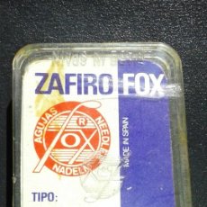 Radios antiguas: ANTIGUA AGUJA ZAFIRO FOX DE TOCADISCOS. Lote 196293353