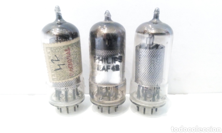 Radios antiguas: VALVULA EAF42 EAF 42. PHILIPS. DOS DE ELLAS CON SELLO DE ADUANA. - Foto 1