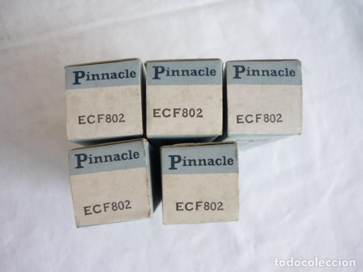Radios antiguas: 5 v&aacute;lvulas de vac&iacute;o Pinnacle ECF802 - Foto 3