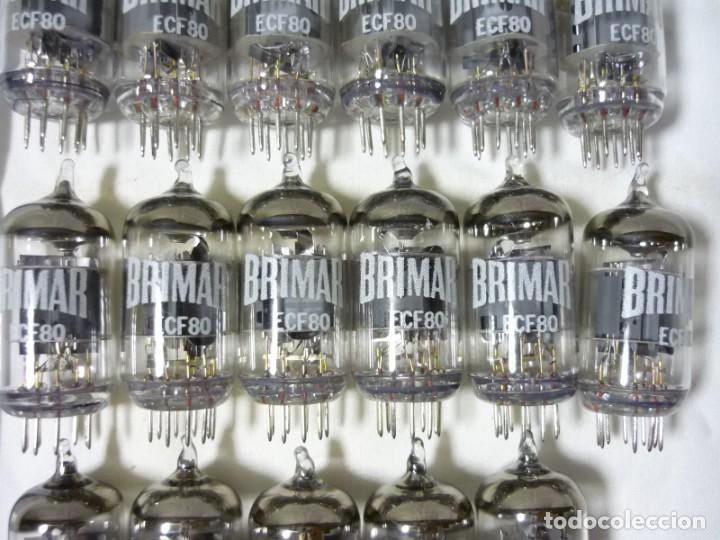 Radios antiguas: 17 v&aacute;lvulas de vac&iacute;o Brimar ECF80 - Foto 4