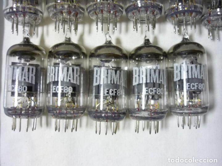 Radios antiguas: 17 v&aacute;lvulas de vac&iacute;o Brimar ECF80 - Foto 5