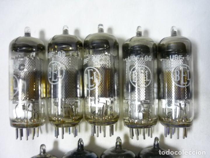 Radios antiguas: 9 v&aacute;lvulas de vac&iacute;o Mullard, BEL, UBF89 - Foto 3