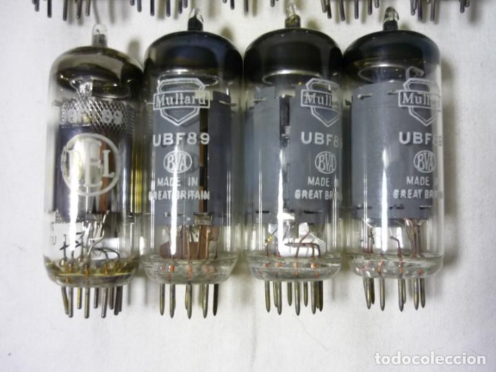 Radios antiguas: 9 v&aacute;lvulas de vac&iacute;o Mullard, BEL, UBF89 - Foto 4