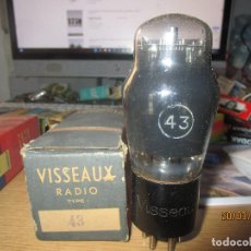 Radios antiguas: VALVULA 43 NUEVA. Lote 326029493
