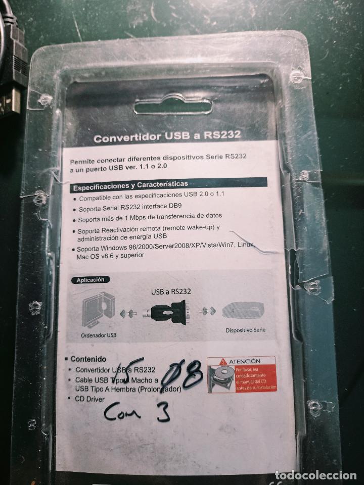 Radios antiguas: CONVERTIDOR USB(2.0) A RS232 (DB9) - Foto 2