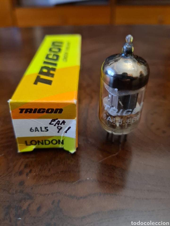 Radios antiguas: V&Aacute;LVULA 6AL5 EB91 TRIGON - Foto 1