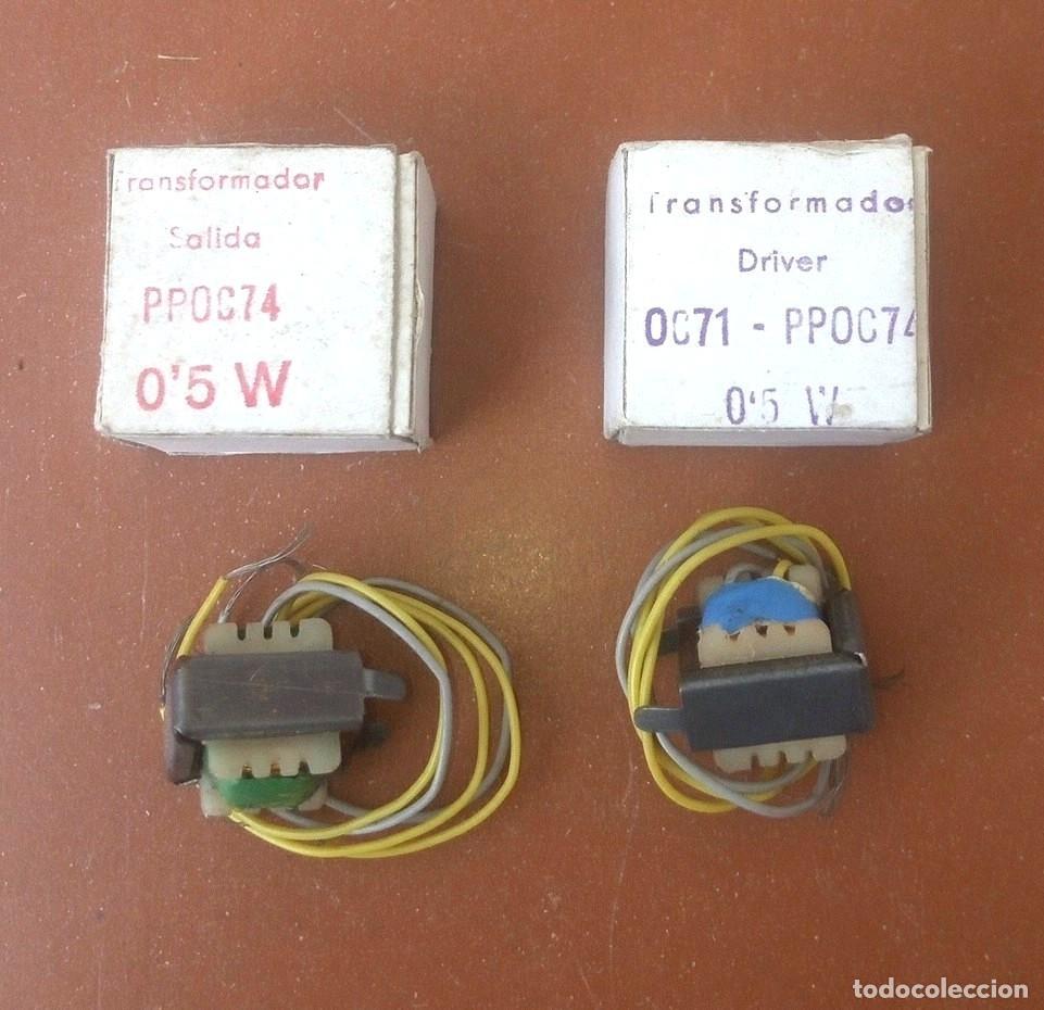Radios antiguas: Conjunto de transformadores para push-pull de transistores... Sanna - Foto 1