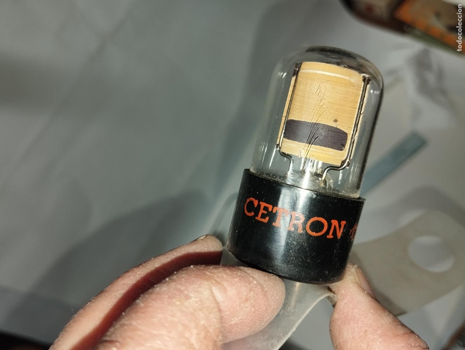 Radios antiguas: L&Aacute;MPARA V&Aacute;LVULA DE VAC&Iacute;O CETRON CA30 - Foto 4