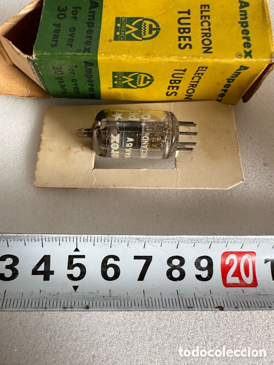 Radios antiguas: Valvula amperex electron tubes 5654 - Foto 3