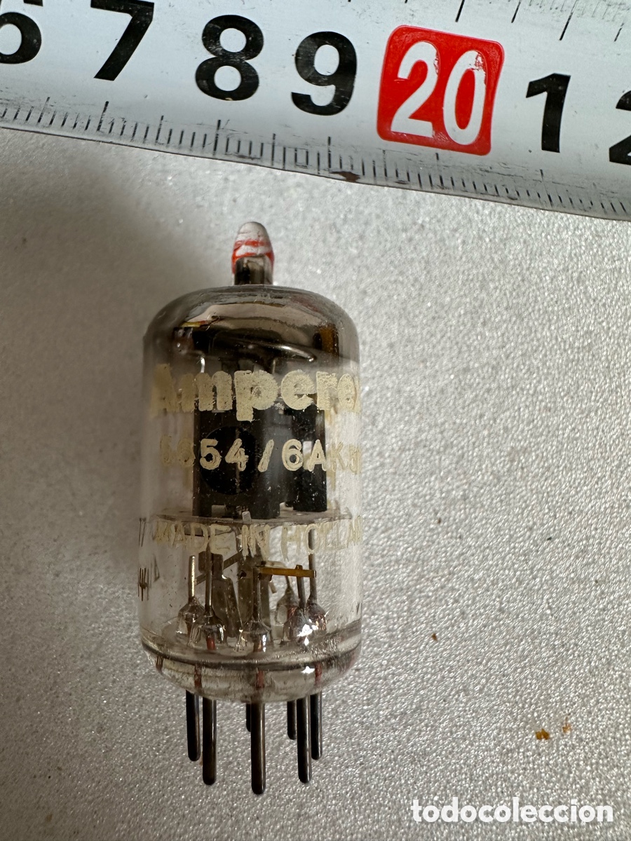 Radios antiguas: Valvula amperex electron tubes 5654 - Foto 4