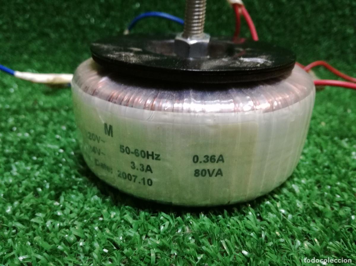 Radios antiguas: TRANSFORMADOR TOROIDAL 220V - 24V/3,3A (FUNCIONANDO) - Foto 3