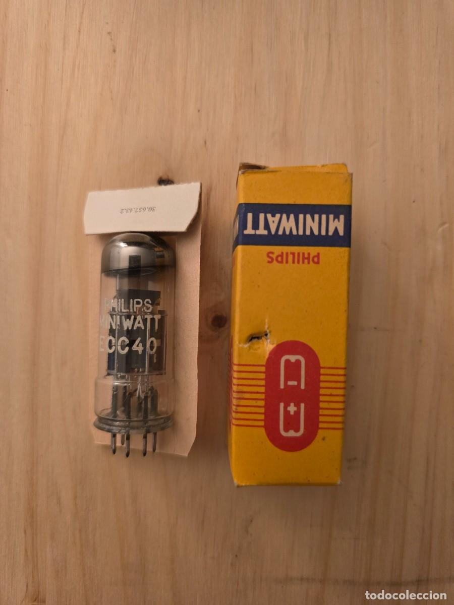 Radios antiguas: V&aacute;lvula ECC40 Miniwatt NOS - Foto 2
