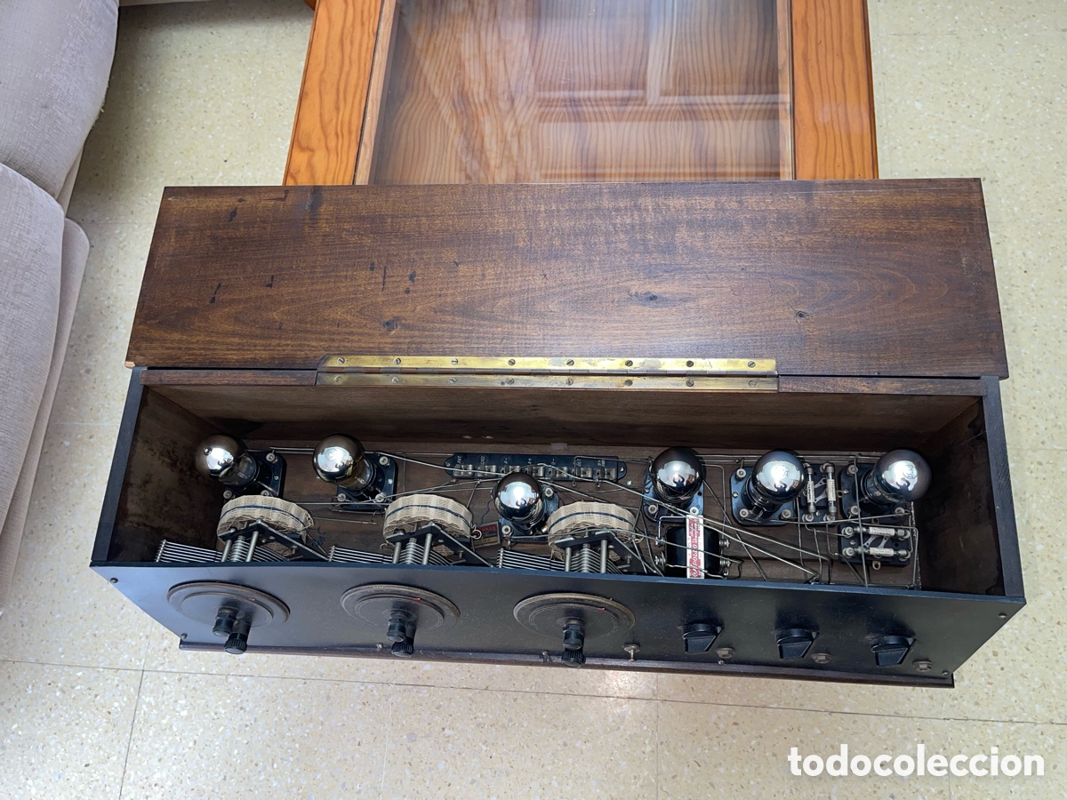Radios antiguas: RADIO VALVULAS AMERICANA COFRE A&Ntilde;OS 20 - Foto 7