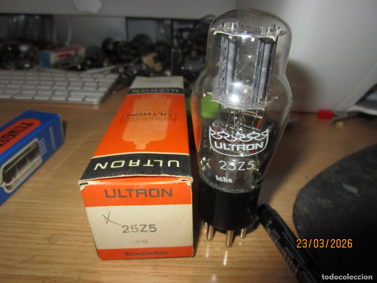 Radios antiguas: 25Z5 VALVULA TUBE R&Ouml;HRE VALVE LAMPE