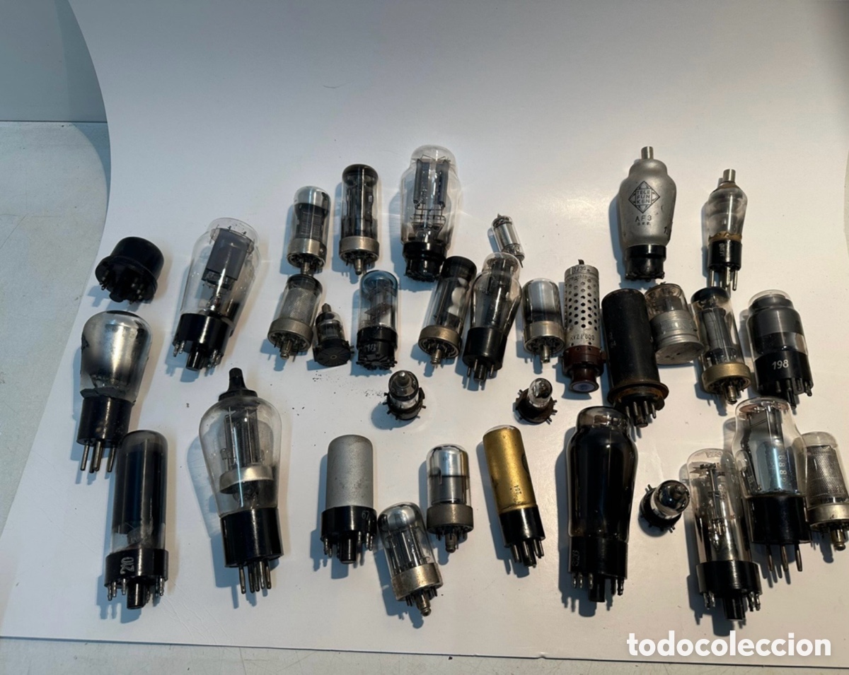 Radios antiguas: LOTE DE 30 LAMPARAS VALVULAS ANTIGUAS RADIO.DIFERENTES MODELOS.