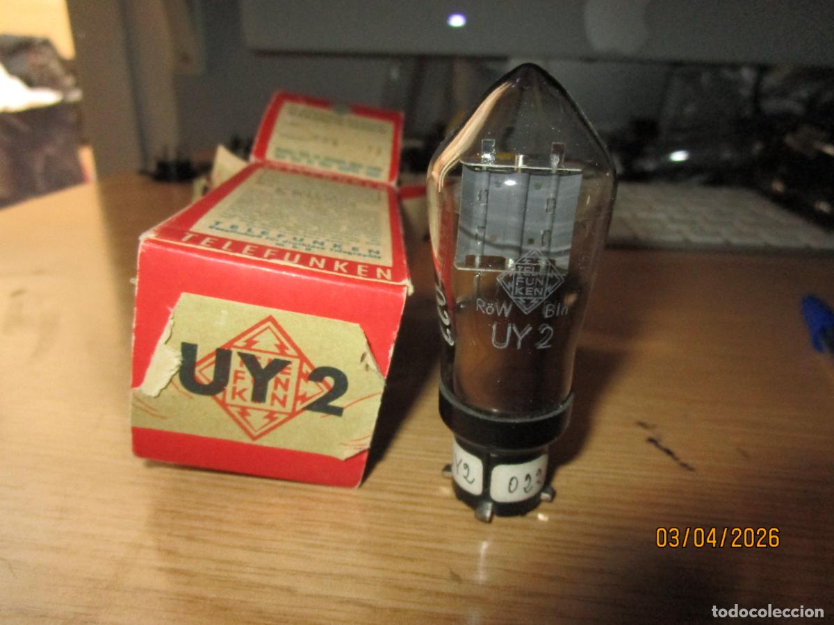 Radios antiguas: VALVULA UY2 TELEFUNKEN CON CAJA
