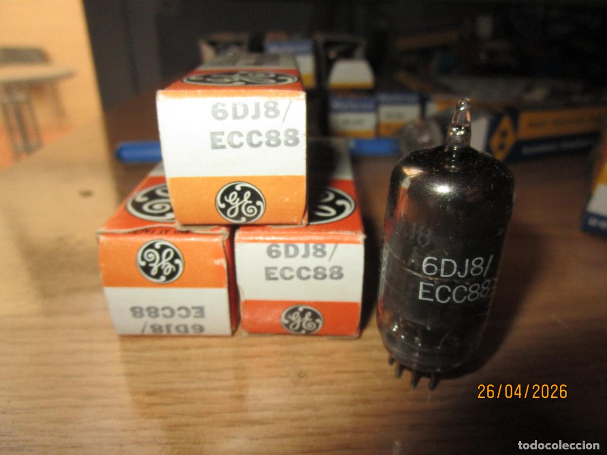 Radios antiguas: LOTE DE 3 ECC88 6DJ8 GENERAL ELECTRIC NUEVAS