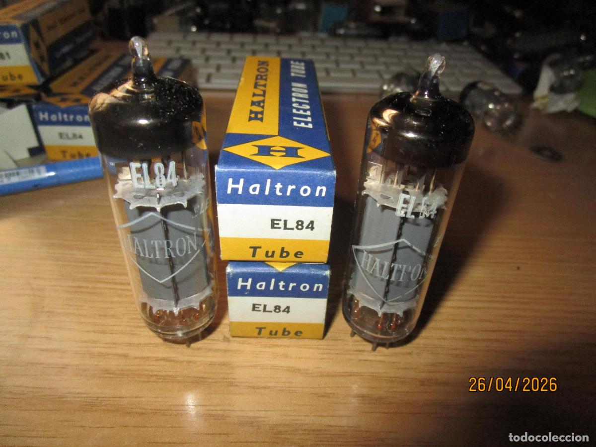Radios antiguas: PAREJA DE VALVULAS EL84 6BQ5 NUEVAS HALTRON