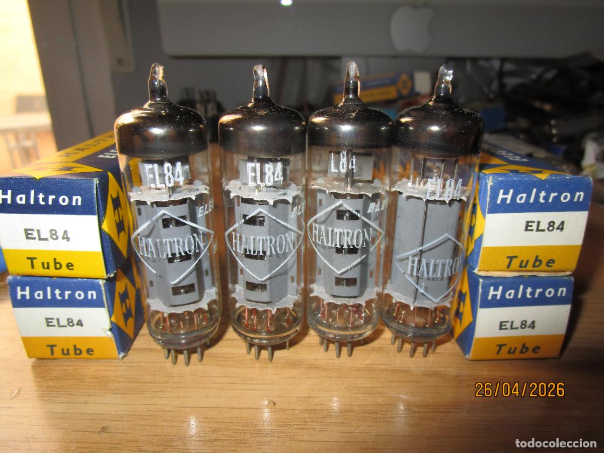 Radios antiguas: CUARTETO DE VALVULAS EL84 6BQ5 HALTRON NUEVAS