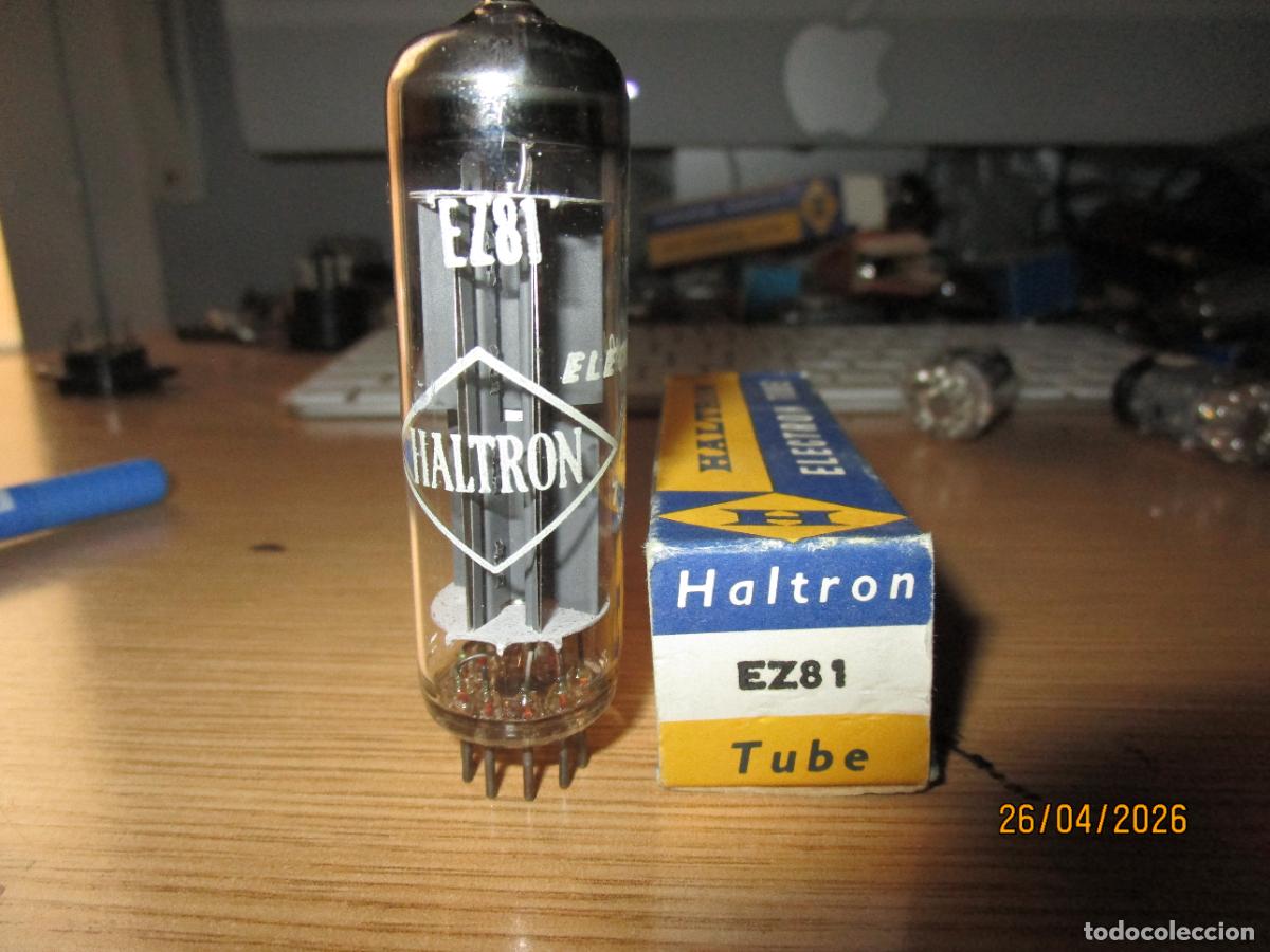 Radios antiguas: VALVULA EZ81 NUEVA HALTRON TUBE r&Ouml;HRE VALVE LAMPE