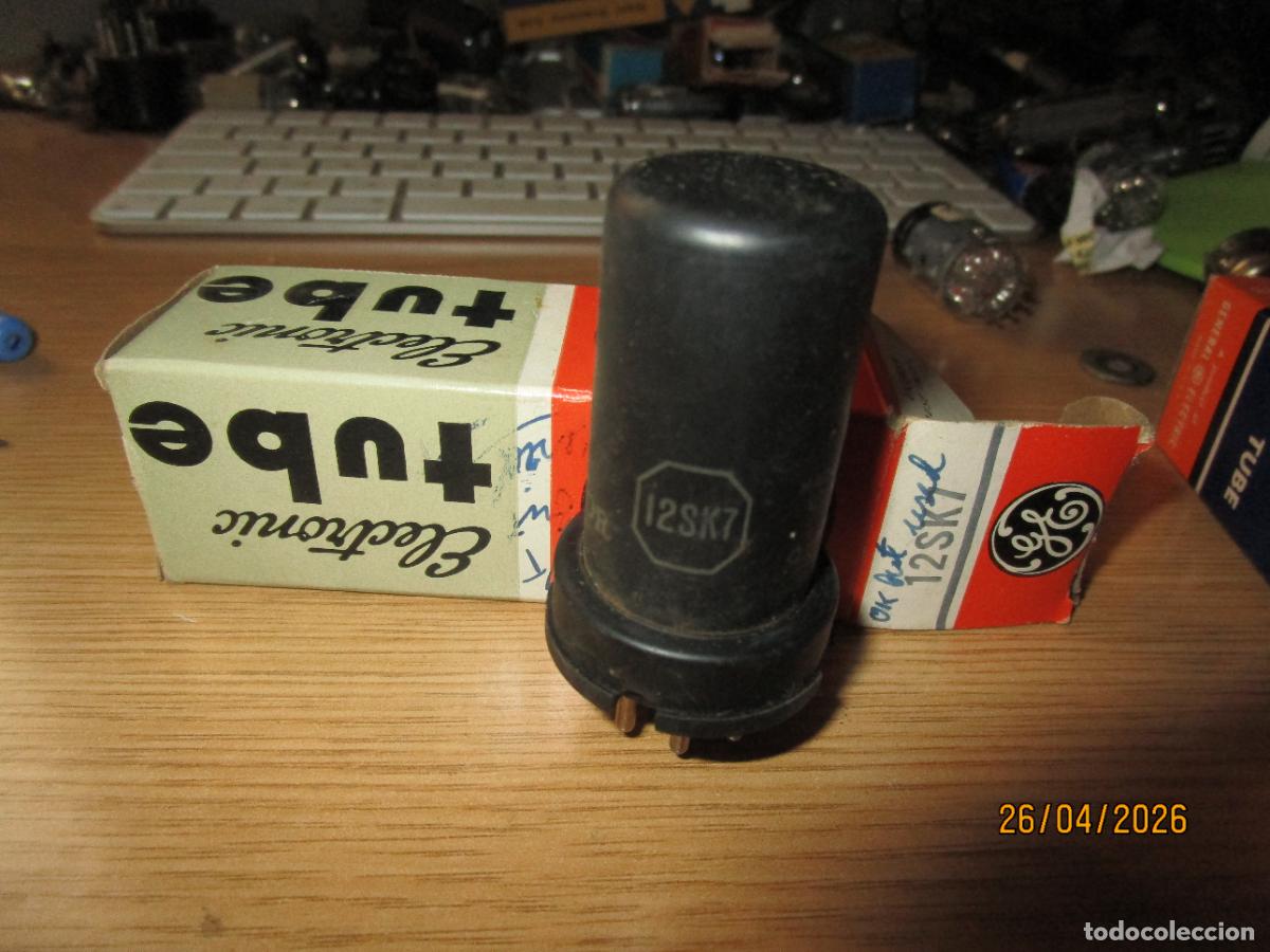 Radios antiguas: VALVULA TESTADA BUENA 12SK7 TUBE R&Ouml;HRE VALVE