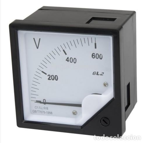 Radios antiguas: VOLTIMETRO DE PANEL TIPO 6C2 - 80X80 CM - 600V - NUEVO