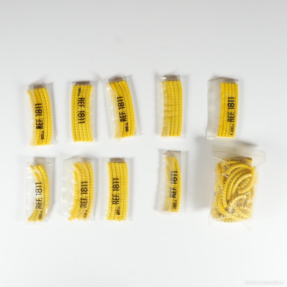 Radios antiguas: LOTE DE LETRAS PARA SE&Ntilde;ALIZAR CABLES ELECTRICOS - L2
