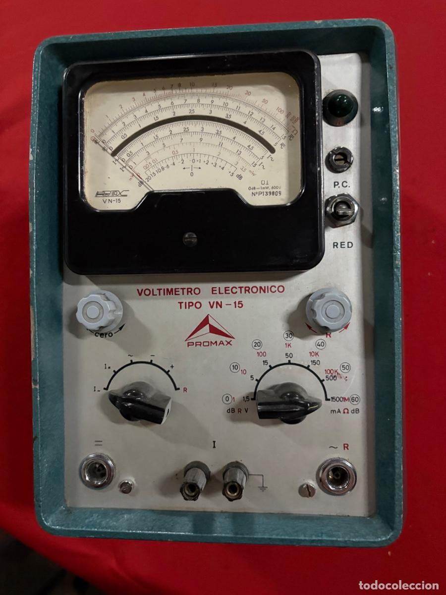 Radios antiguas: Volt&iacute;metro electr&oacute;nico a v&aacute;lvula Promax